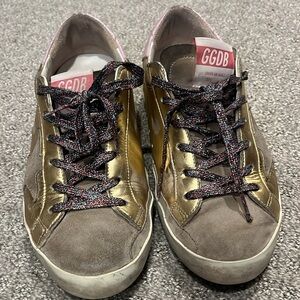 Gold and Pink Golden Goose Sneakers size 38